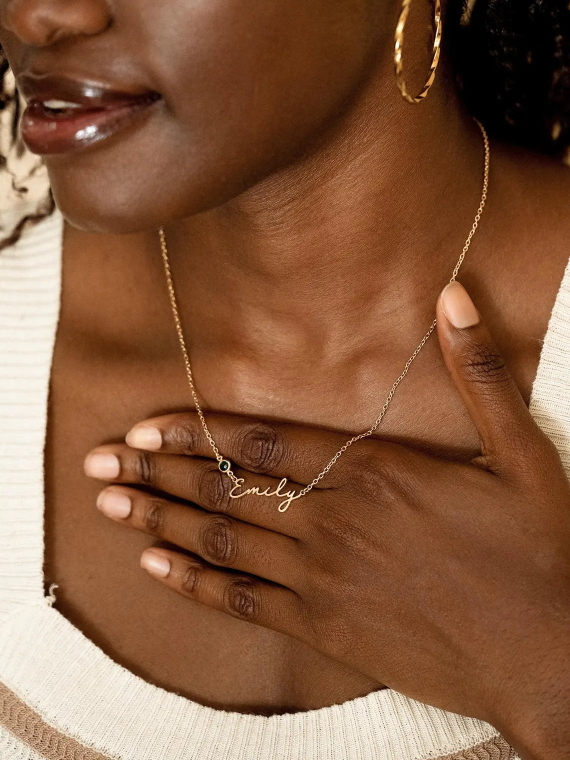 The Signature Stone Name Necklace