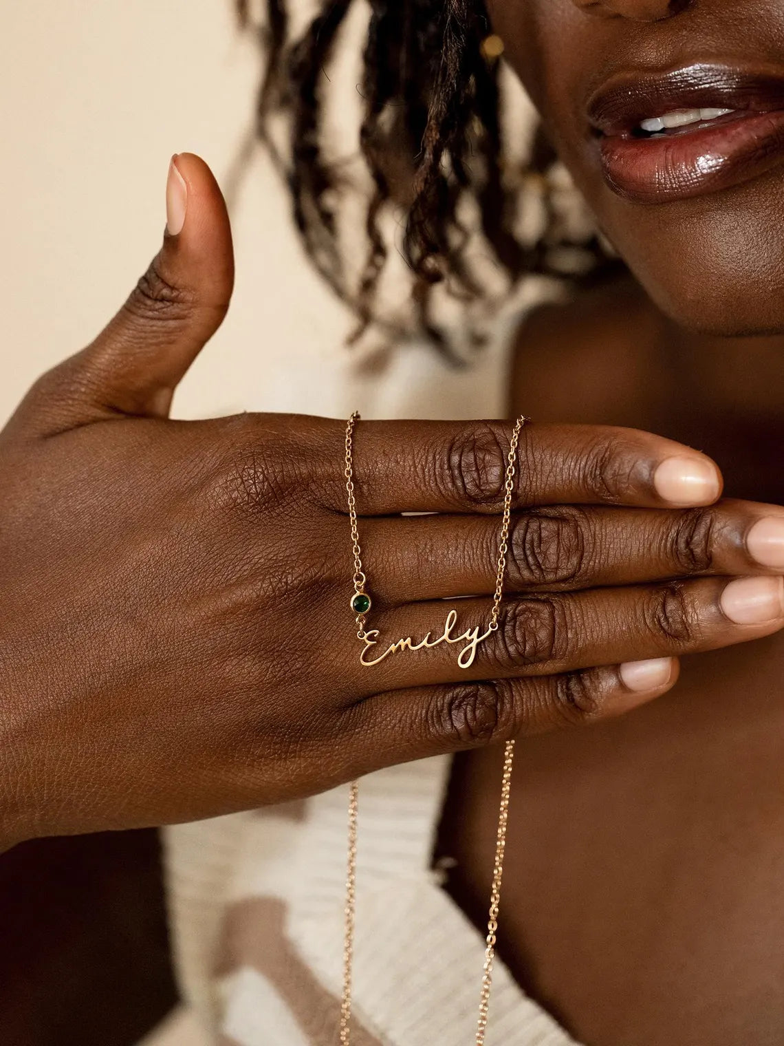 The Signature Stone Name Necklace