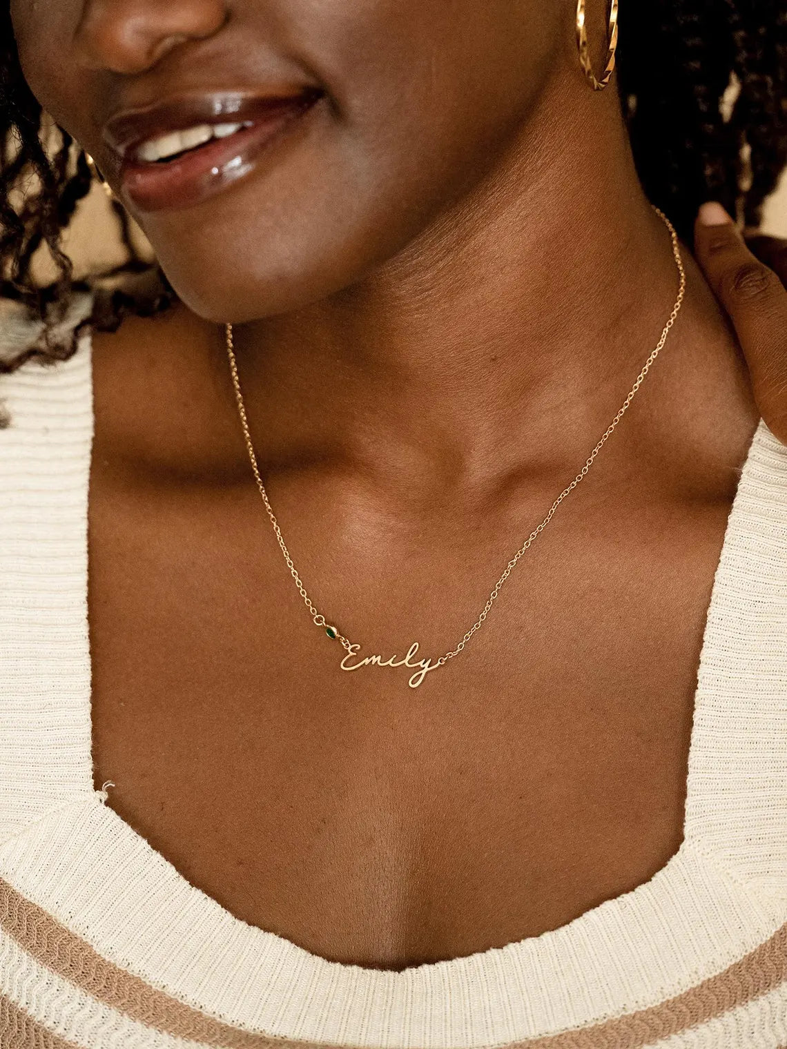The Signature Stone Name Necklace